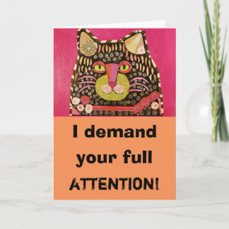 Carte de voeux humoristique avec chat Cool