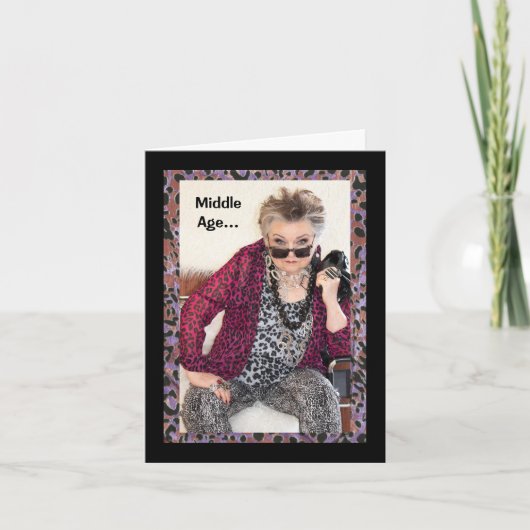 Carte de voeux humoristique d'anniversaire du Moye (Devant)