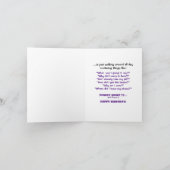 Carte de voeux humoristique d'anniversaire du Moye (Intérieur)