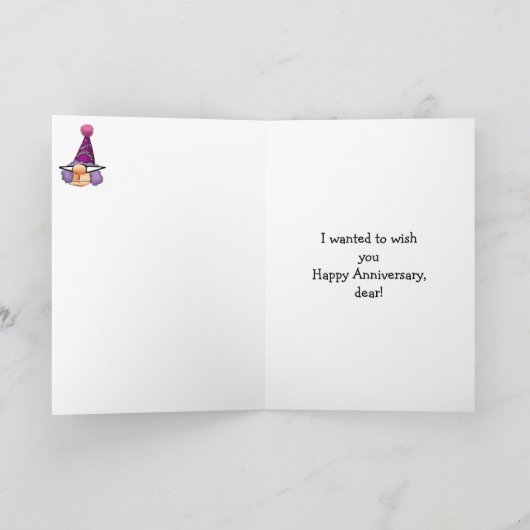 Carte de vœux humoristique d'anniversaire pour lui (Intérieur)