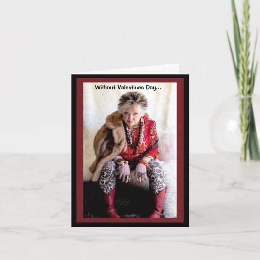 Carte de voeux humoristique de la Saint-Valentin (Devant)