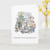 Carte de vœux humoristique de Noël (Fleur jaune)