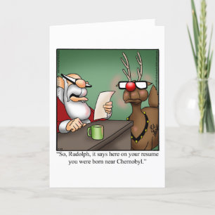 Carte de vœux humoristique de Noël