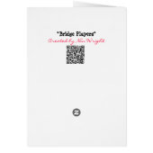 Carte de voeux humoristique des joueurs de pont (Dos)