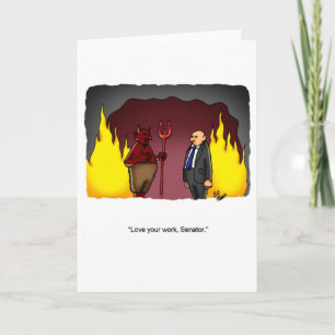 Carte de voeux humoristique "Juste Pour Rire"