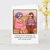 Carte de vœux humoristique pour anniversaire de ma (Fleur jaune)