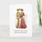 Carte de vœux humoristique pour bons amis (Devant)