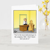 Carte de vœux humoristique pour le bureau (Fleur jaune)