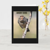 Carte de voeux humoristique pour oiseaux (Fleur jaune)