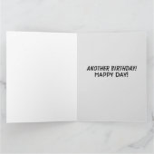 CARTE DE VOEUX HUMORISTIQUE RETRO SUR LE VIEILLISS (Intérieur)