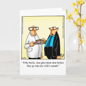 Carte de voeux Humour de mariage "Glue Them Shut" (Fleur jaune)