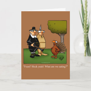 Carte de voeux Humour de Thanksgiving