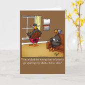 Carte de voeux Humour de Thanksgiving (Fleur jaune)