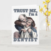 Carte de voeux humour DENTIST (Fleur jaune)