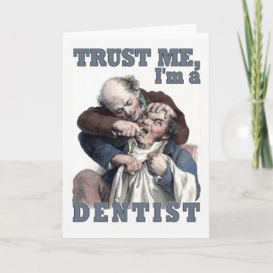 Carte de voeux humour DENTIST