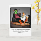Carte de voeux Humour Halloween (Fleur jaune)