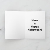 Carte de voeux Humour Halloween pour Halloween (Intérieur)