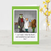 Carte de voeux Humour Halloween pour Halloween (Fleur jaune)