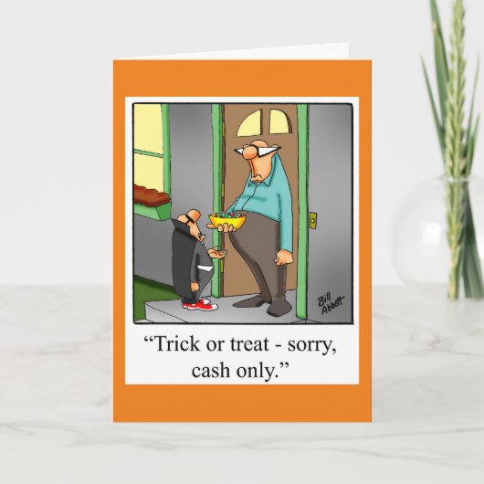 Carte de voeux Humour Halloween pour Halloween (Devant)