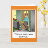 Carte de voeux Humour Halloween pour Halloween (Fleur jaune)