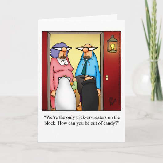 Carte de voeux Humour Halloween pour Halloween (Devant)