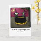 Carte de voeux Humour Halloween "Spectickles" (Fleur jaune)
