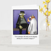 Carte de voeux Humour Halloween "Spectickles" (Fleur jaune)