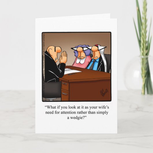 Carte de voeux Humour mariage (Devant)