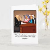 Carte de voeux Humour mariage (Fleur jaune)