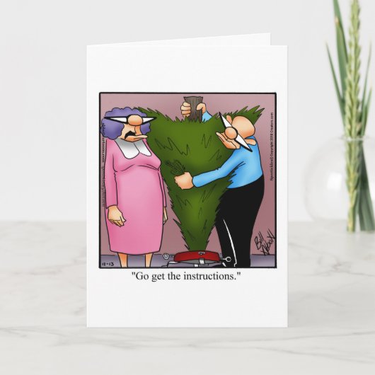 Carte de voeux Humour Noël (Devant)