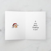 Carte de voeux Humour Noël (Intérieur)