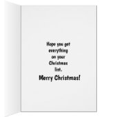 Carte de voeux Humour Noël (Intérieur (Droit))
