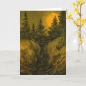 Carte de voeux "Hunter's Moon #1" Country Roads (Fleur jaune)