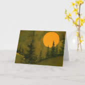 Carte de voeux "Hunter's Moon #2" Country Roads (Fleur jaune)