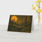 Carte de voeux "Hunter's Moon #4" Country Roads (Fleur jaune)
