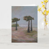 Carte de voeux HURRICANE PALMS (Fleur jaune)