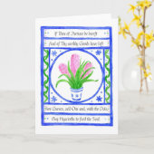 Carte de voeux 'Hyacinths' (Fleur jaune)