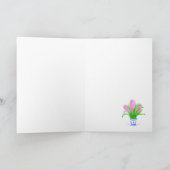 Carte de voeux Hyacinths Inspirational Quote (Intérieur)