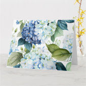 Carte de vœux Hydrangeas (Fleur jaune)