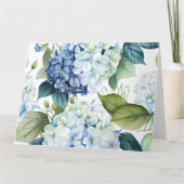 Carte de vœux Hydrangeas (Dos)