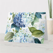 Carte de vœux Hydrangeas (Devant)