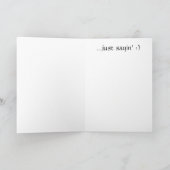 Carte de voeux "I Love You" (Intérieur)