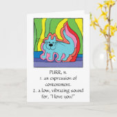 Carte de voeux "I Love You" (Fleur jaune)