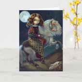 Carte de voeux "I Vampiri : Notte a Cavalla" (Fleur jaune)