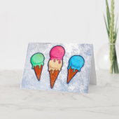 Carte de voeux Ice Cream Cones (Devant)