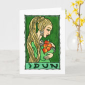 Carte de voeux Idun (Fleur jaune)