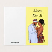 Carte de voeux Igbo Romantic Love Poem (Outside Unfolded)