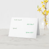 carte de voeux iguana (knock knock) (Fleur jaune)