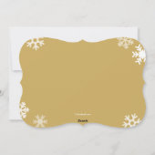 Carte de voeux "Il neige" (Dos)