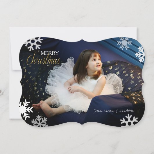 Carte de voeux "Il neige" (Devant)